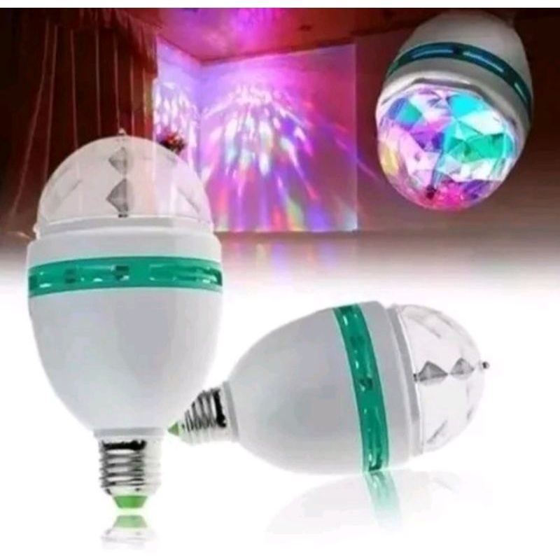Lâmpada led Bola giratória lâmpada de Festa colorida Globo giratória lâmpada Bulbos