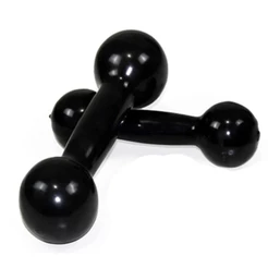 Halter 2kg PVC Emborrachado o Par Rythmoon Preto