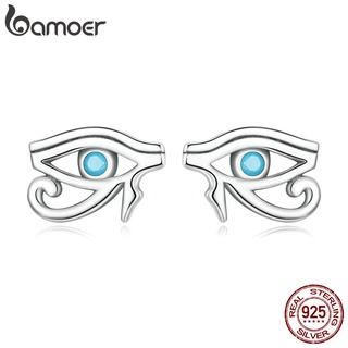 Bamoer Brinco Feminino De Tarraxa De Prata S925 Horus