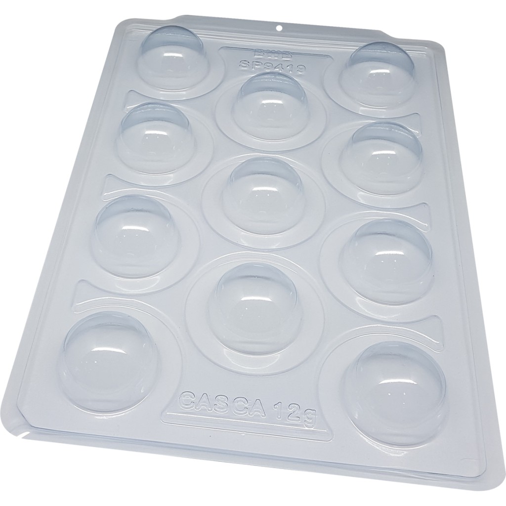 1~4 Forma BWB Com Silicone Semiprofissional, Doces Finos Chocolates Cód. 3531 - SP 9419 Esfera de 50mm (CHOCO) em Oferta na Shopee