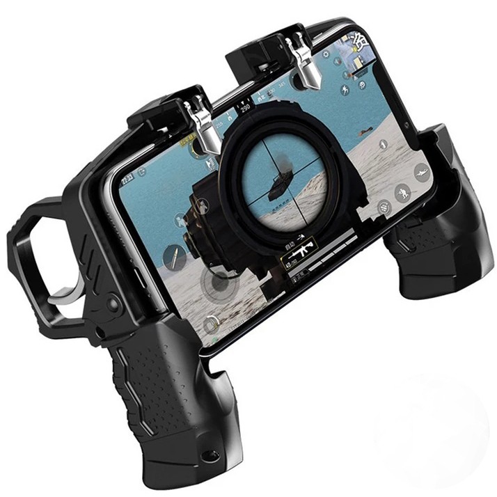 Controle Gamepad Celular K21 Joystick 2 Gatilhos Grip Manete