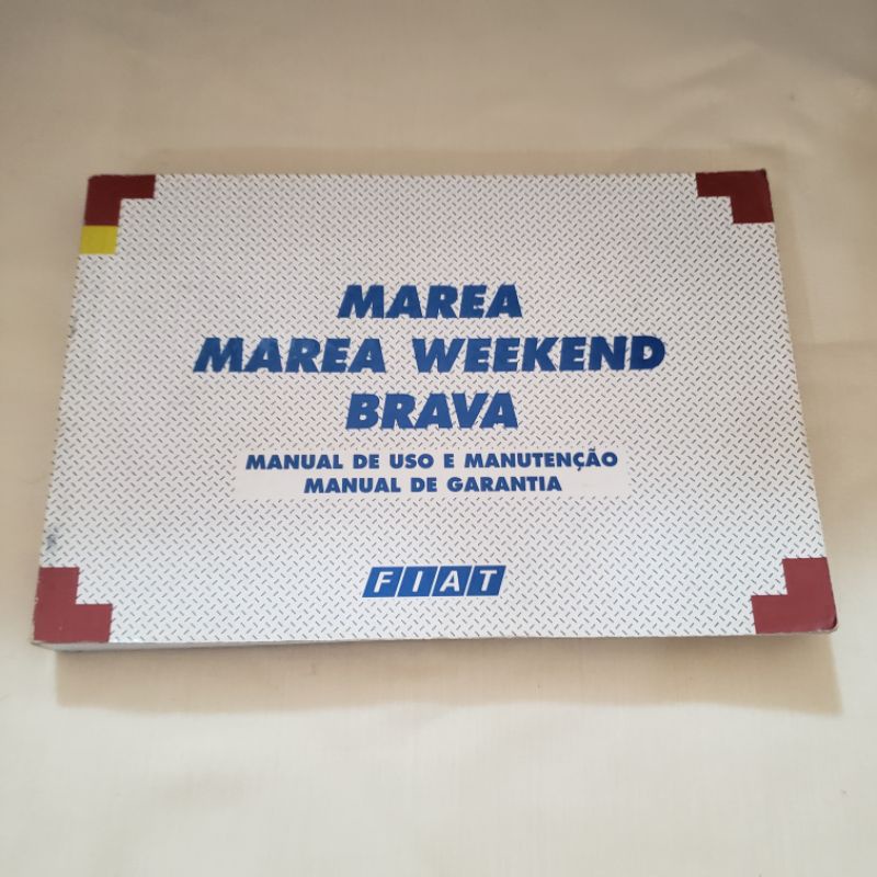 Manual do Proprietário Original Antigo Fiat Marea / Marea Weekend/ Brava- ano 2002