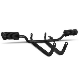 Pedaleira Dianteira Completa Aço Tubular Pro Tork Fan/ Titan 125/ 150 2000 a 2008 Preto