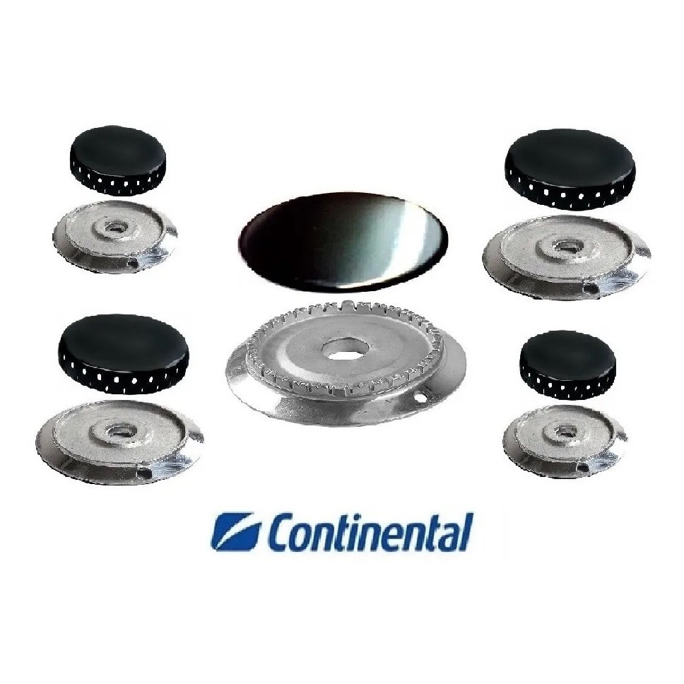 Kit Espalhador + Bacia Peça Fogão Continental Spazio 5 Bocas