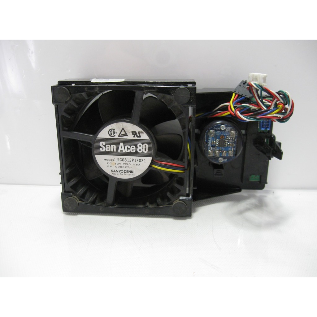 Fan 80 x 80 x 38 mm Cooler Ball 6.96W Gabinete 12V Industrial 5.500 RPM Rack 80 CFM Servidor 0.7 inchH2O Elevador Inversor Placa GPU Vídeo