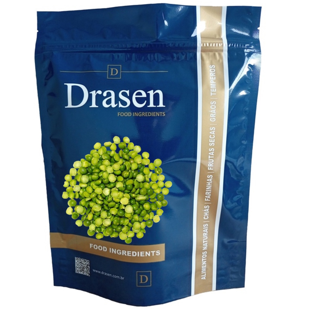 Ervilha Partida Sem Brilho (500g ou 1kg) - Drasen Food em Oferta na Shopee