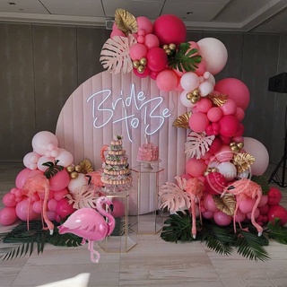 112pcs Balão Tropical Havaiano Garland Arch Kit Ducha De Bebê Festa De Verão Flamingo Balões De Aniversário Decoração Kids