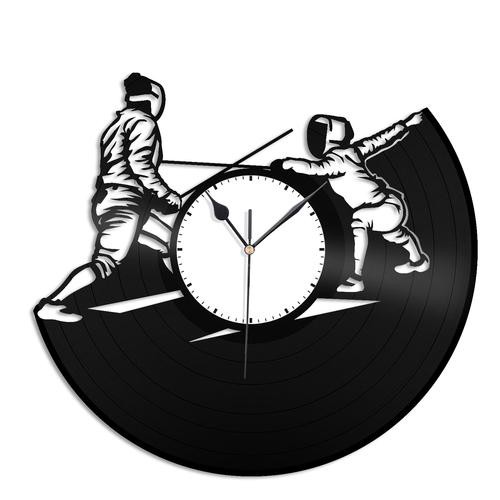 Esporte Esgrima - Relógio Disco De Vinil Decoração