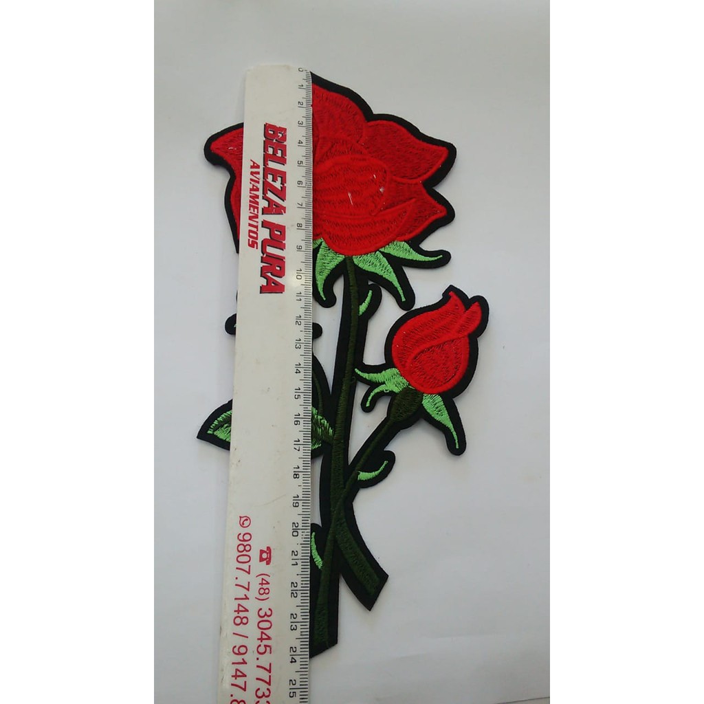 Patch Flor grande termo colante