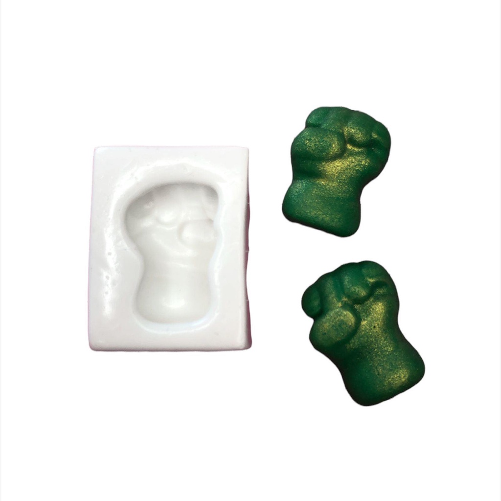 Molde De Silicone Soco Hulk Pequeno Molde Para Confeitaria Molde Para Biscuit 449