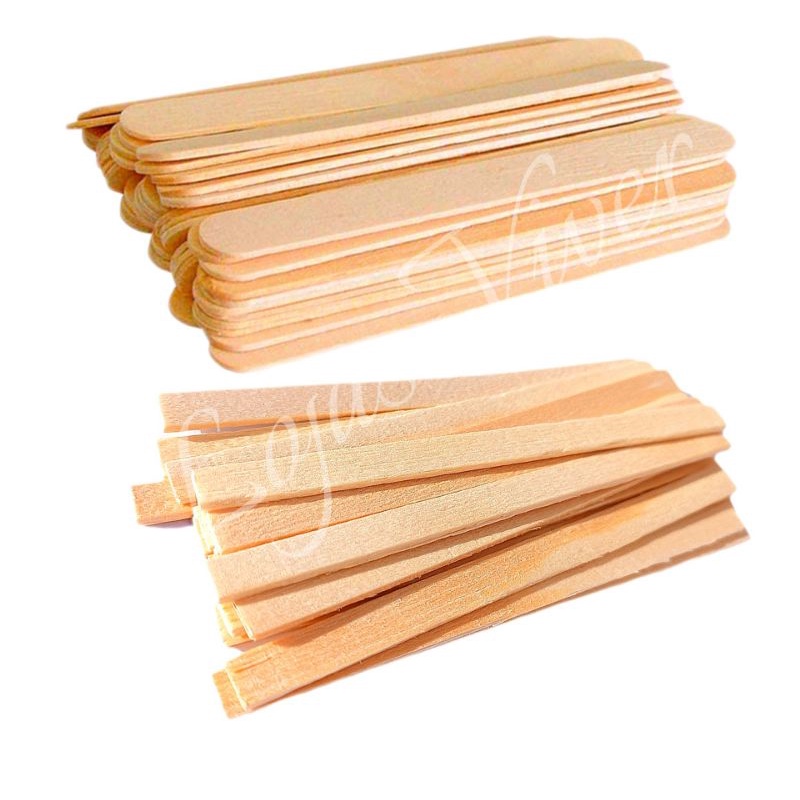 Palito de Madeira para Sorvete Redondo / Quadrado - 100 Unida em Oferta na Shopee