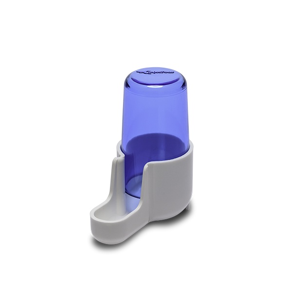 12un - Bebedouro Torneio Azul Gaiola Malha Fina Injetfour (15ml) - Coleiro e Papa Capim