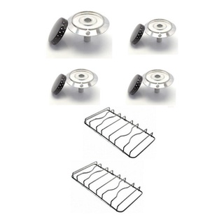 Kit 2 Trempes + 4 Bacias 1g + 3p Fogão Continental Perfetto