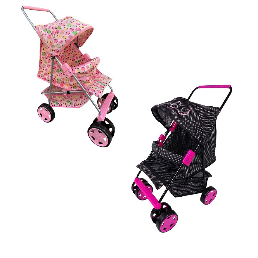 Carrinho De Boneca Bebe Reborn Milano Luxo Senta E Deita Rosa Shopee Brasil
