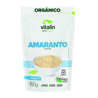 Amaranto em Flocos Orgânico 150g - Vitalin em Oferta na Shopee