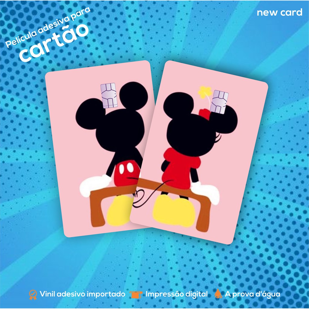 Película adesiva conjunto para car tão Mickey e Minnie