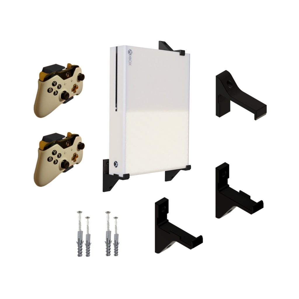 Kit Suporte Xbox One FAT Parede 1 Console E 2 Controles