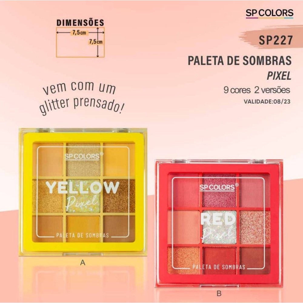 Paleta De Sombras Pixel Sp Colors | Shopee Brasil