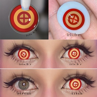 Uyaai Cor Lentes De Contato Halloween Cosplay Lentes De Contato Para Os Olhos 14.5mm