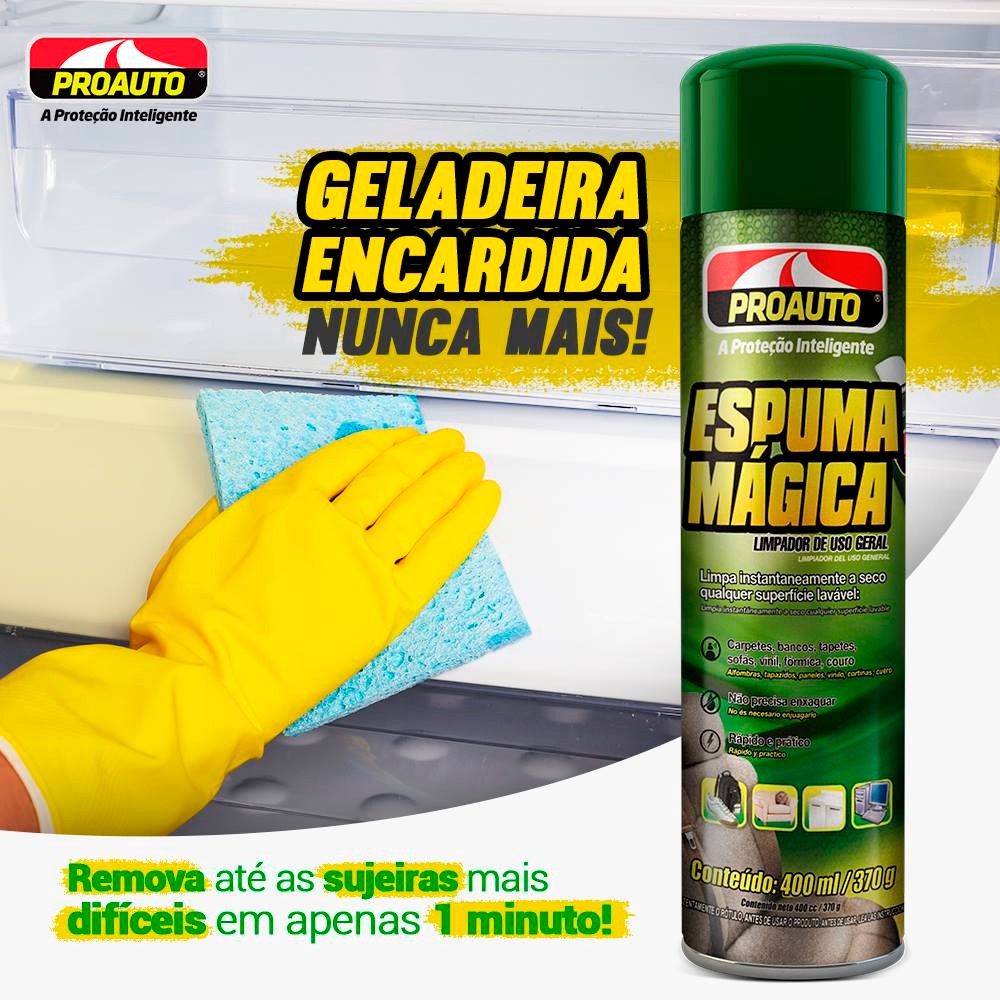 O N° 1 Espuma Mágica Limpador De Uso Geral 400ml - Proauto | Shopee Brasil