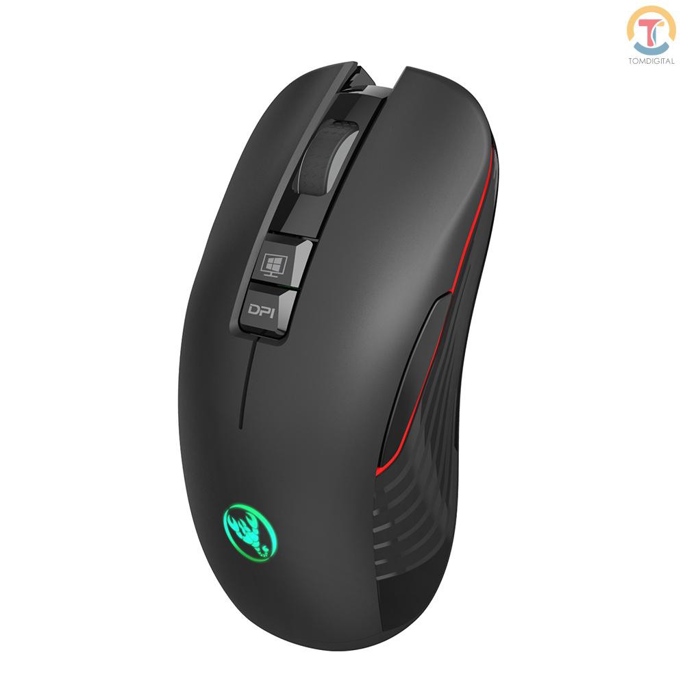 Tgl Hxsj T30 Mouse Óptico Sem Fio 2.4ghz Recarregável Silencioso Gaming Mouse 3600dpi Ergonômico Mouse Led Para Pc La