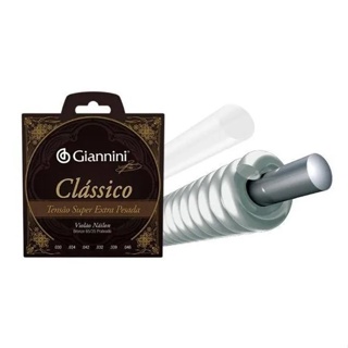 Encordoamento Giannini p/ Violão Nailon -- Clássico Tensão Super Extra Pesada -- GENWSXPA em Oferta na Shopee