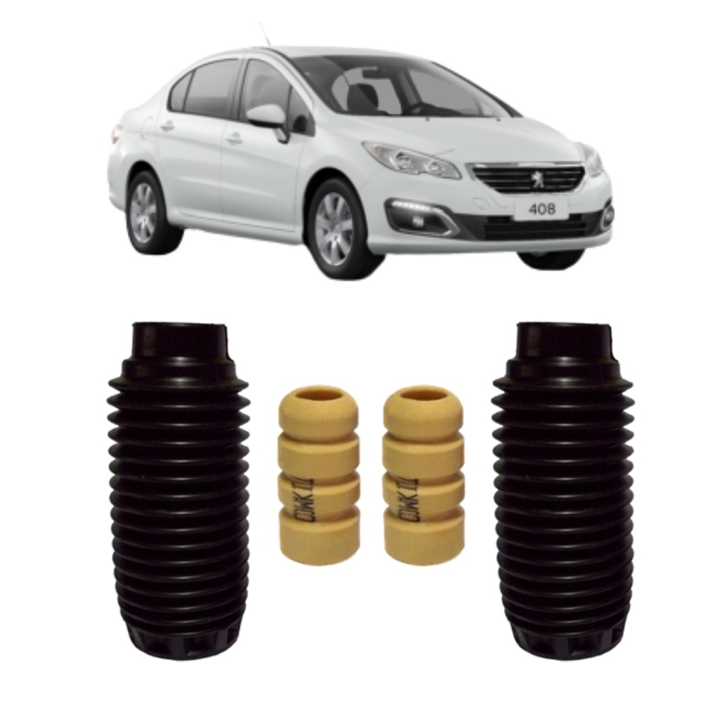 Kit Batente Coifa do Amortecedor Dianteiro Peugeot 408