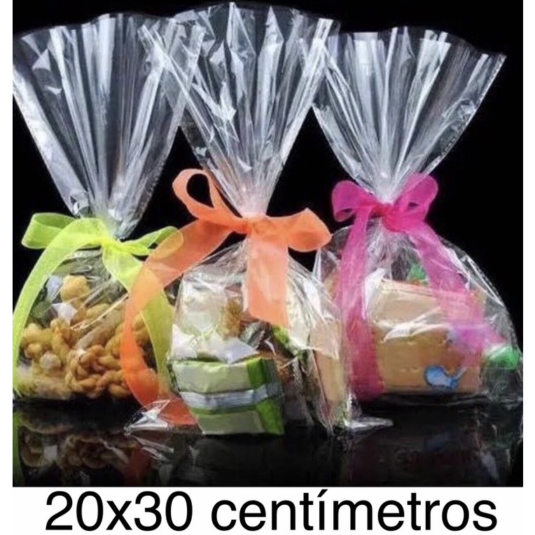 100 SACO PRESENTE CELOFANE BOPP 20x30cm  TRANSPARENTE