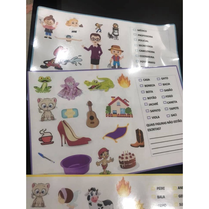 Pareamento De Palavras Estimulação Leitura Alfabetização