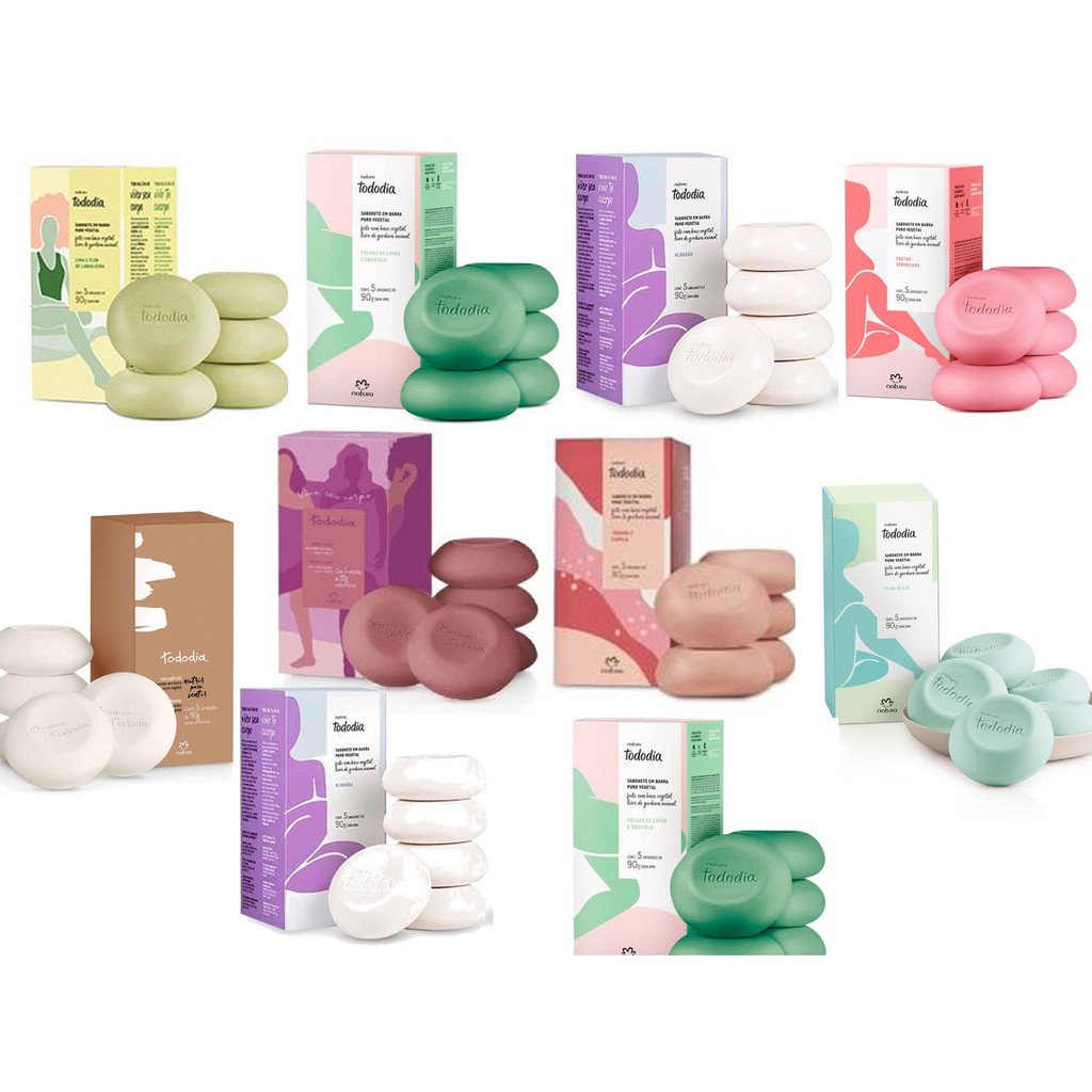 Caixas de Sabonetes Natura Todo Dia com 5 unidades - Original