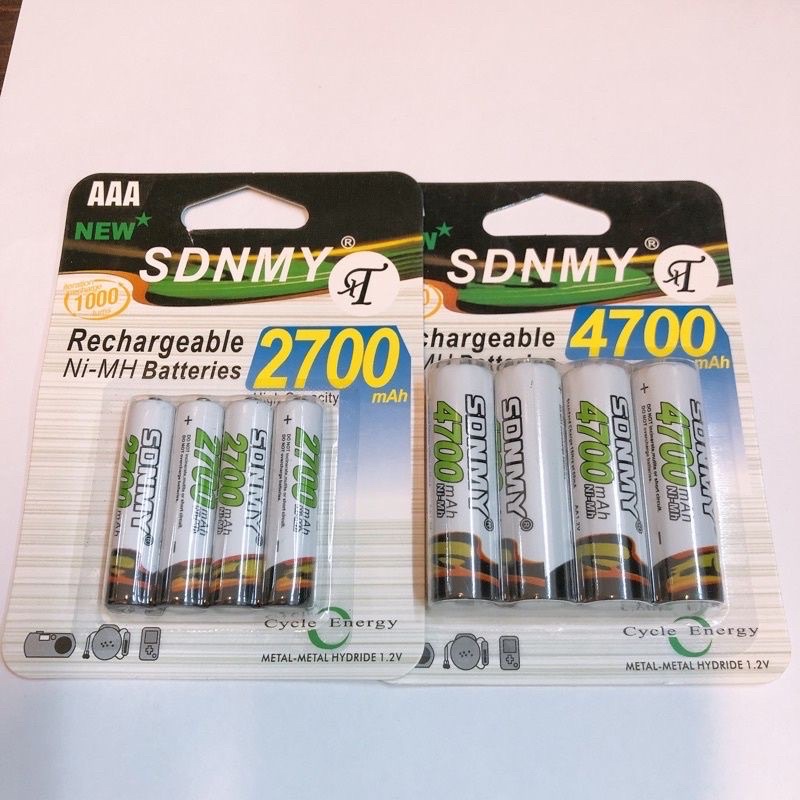 4 Pilhas Recarregável AAA/AA No Blister Ideal Para Vários Aparelho recarregável