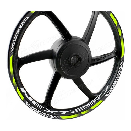 Friso + Adesivo Refletivo D3 Roda Moto Dafra Next 250