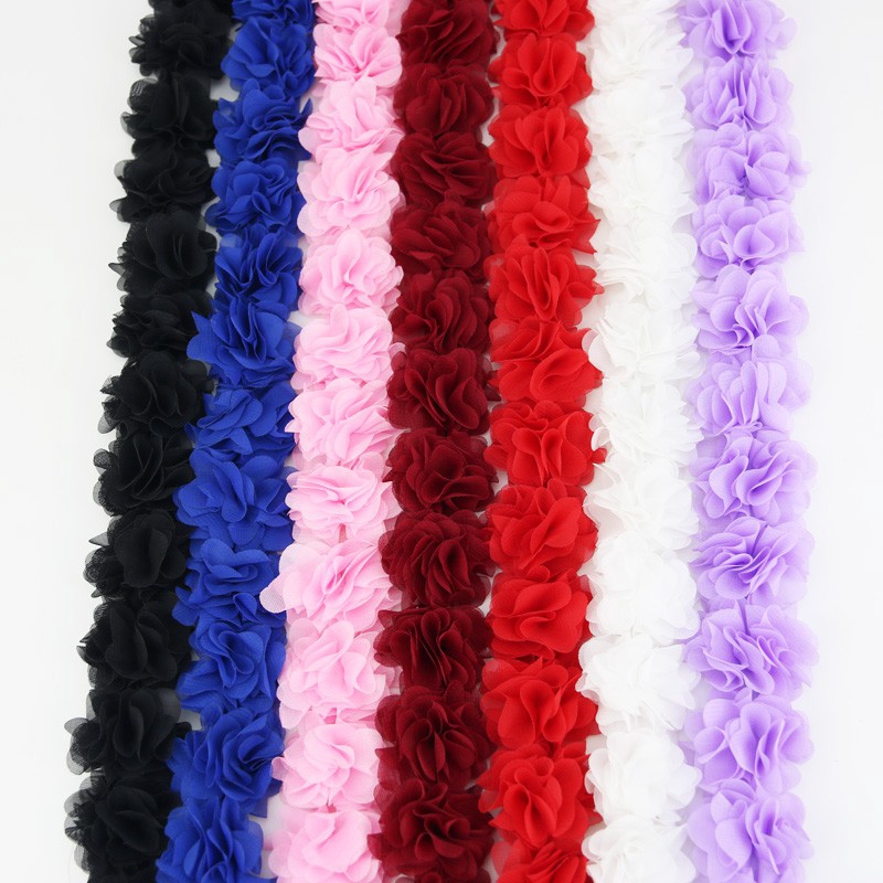 (1 Metro) Tecido De Renda De Chiffon Decoração Flor Presente Artesanato Base De Tecidos Não em Oferta na Shopee