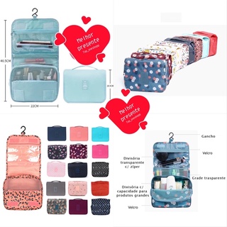 Necessaire Bolsa Frasqueira Banheiro Viagem Pendurar Gancho