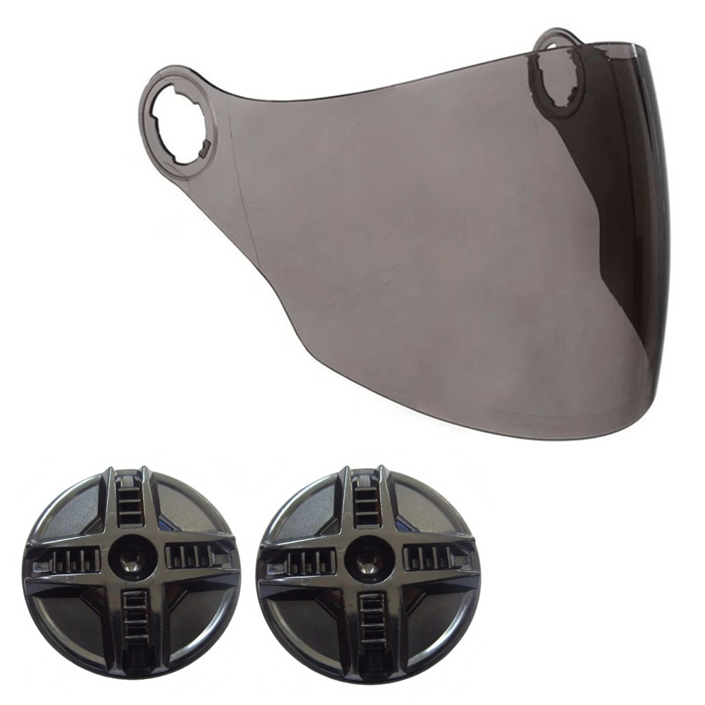 VISEIRA FUME + KIT REPARO CAPACETE EBF ABERTO JET SPARK