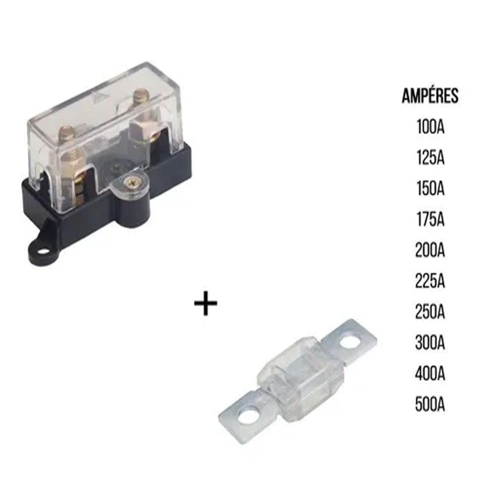 Porta Fusível Potencia Mega Automotivo + Fusível 1004 / 1006 em Oferta na Shopee