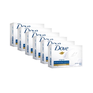 Kit 6 Sabonetes Barra Dove Original 90g