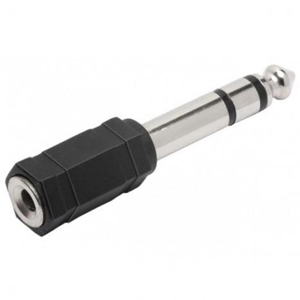 Plugue Adaptador De Audio P10 Macho Para P2 Femea Estereo - Audio