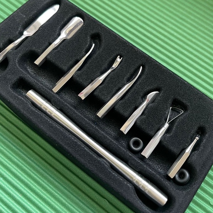 Kit Manicure 8 Em 1 Multifuncional Espátula D&Z Nail Beauty Tools
