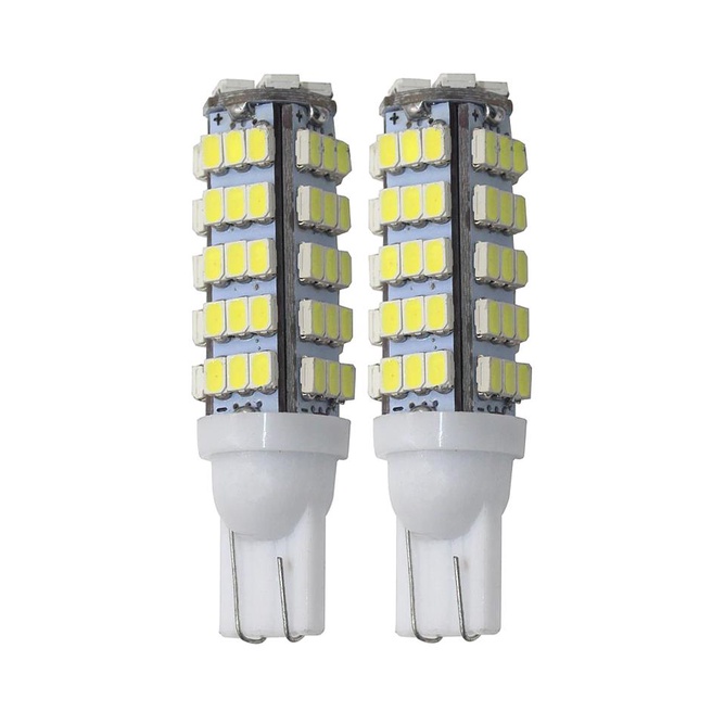 Par Lâmpadas Super Led Pingo 68 Leds Pingão Farol Farolete