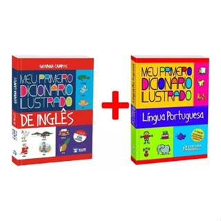 Kit Meu Primeiro Dicionário Ilustrado Português + Inglês em Oferta na Shopee