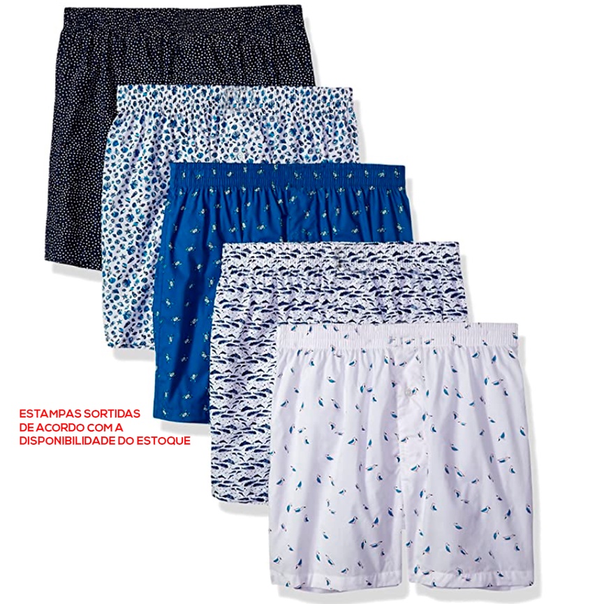 Kit 5 Samba Canção Masculino Short de Dormir Masculino Pijama Samba Canção Masculino Pijama Masculino Cores Sortidas