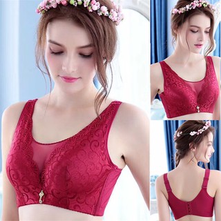Novo sutiã feminino de renda sem anéis de aço