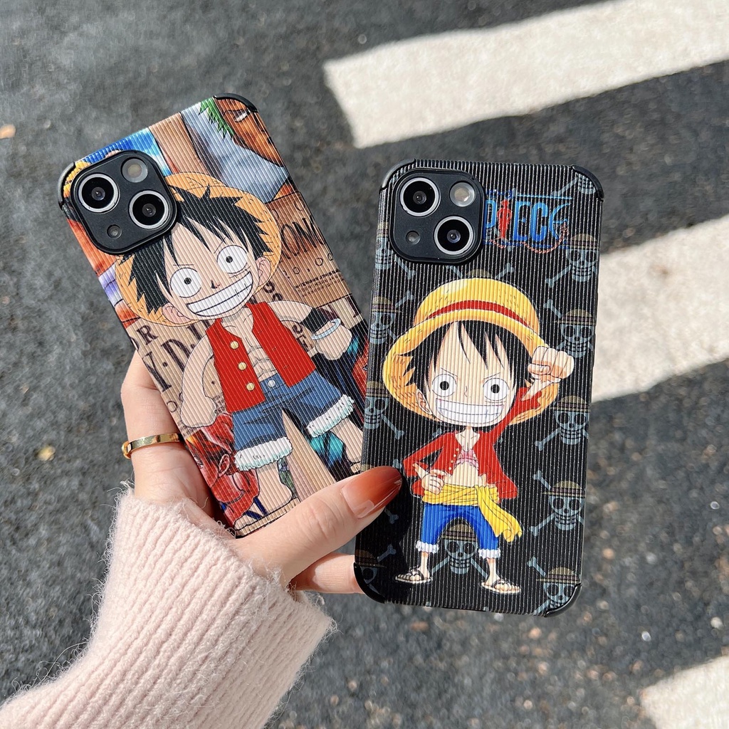 xiaomi One Piece Caso Funda Para Xiao mi 10 T 11 lite 9 11 9 8 a3 10t Preto Silicone Anime Luffy