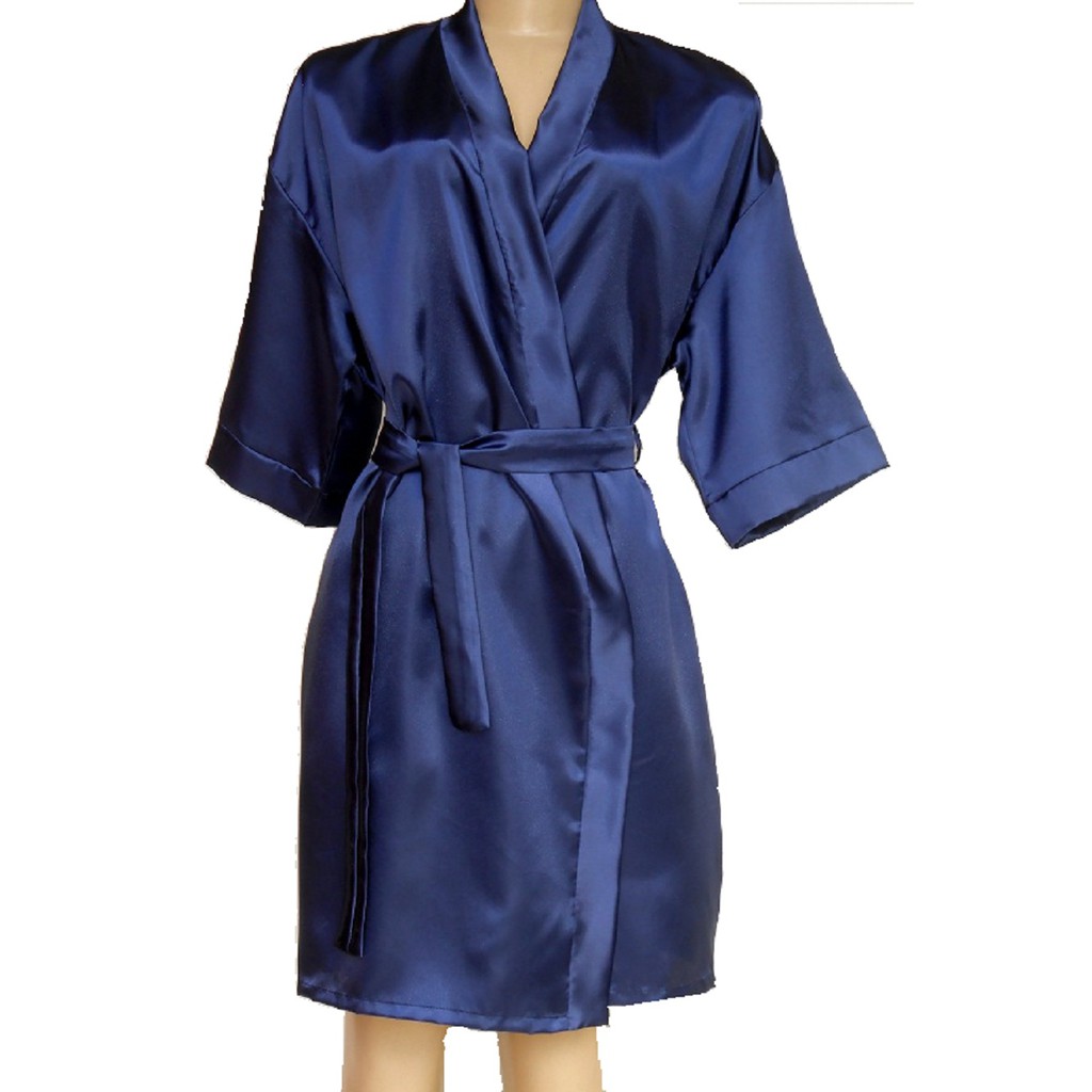 Robe com 1/2 manga em cetim para madrinhas noivas