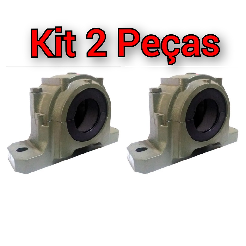 Snh 512/610 Kit C/2 Peças Mancal Bipartido Para Eixo 55mm