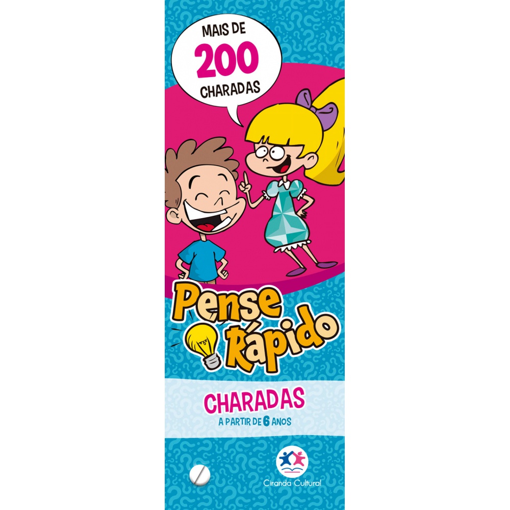 Livro - Pense rápido charadas - Capa comum - Ciranda Cultural - Books & Magazines