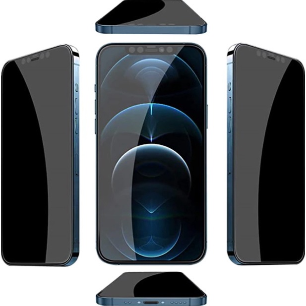 Pelicula Filtro de Privacidade Protetor de tela para iphone 2021, antiespião, vidro temperado, para iphone 12 Pro Max