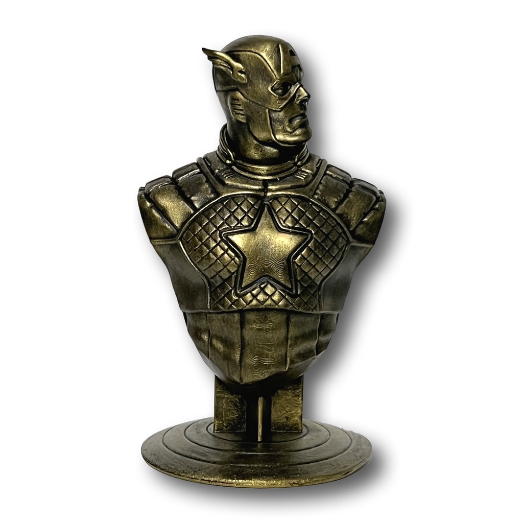 Busto Capitão América em Resina - Colecionável do Capitão América