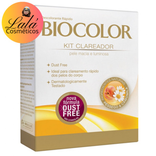 Biocolor Kit Clareador Descolorante Rápido Pessego e Camomila 20g pó em Oferta na Shopee
